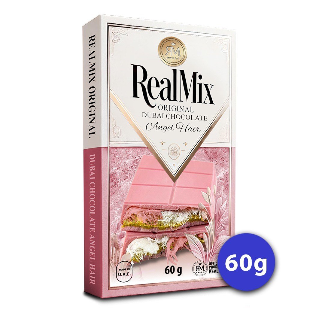 RealMix Dubai Chocolate Angel Hair 60g – Czekolada Anielskim Włosiem