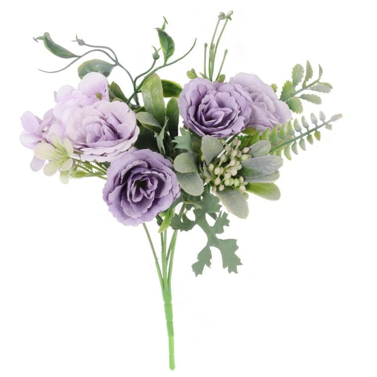 Sztuczny Bukiet Wiosenny w Kolorze Pudrowego Fiole