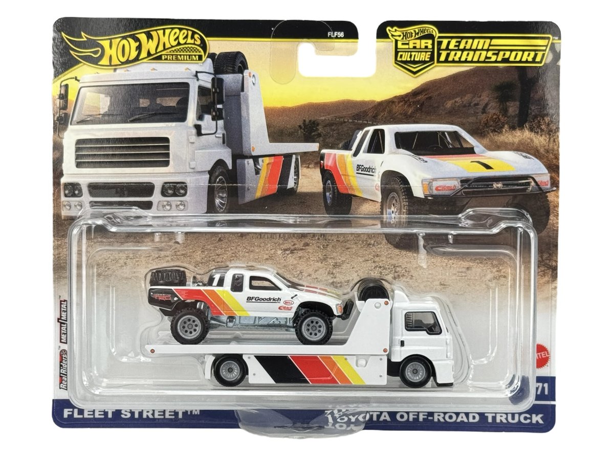 HOT WHEELS PREMIUM TOYOTA OFF-ROAD TRUCK + FLEET STREET #71 HRV39