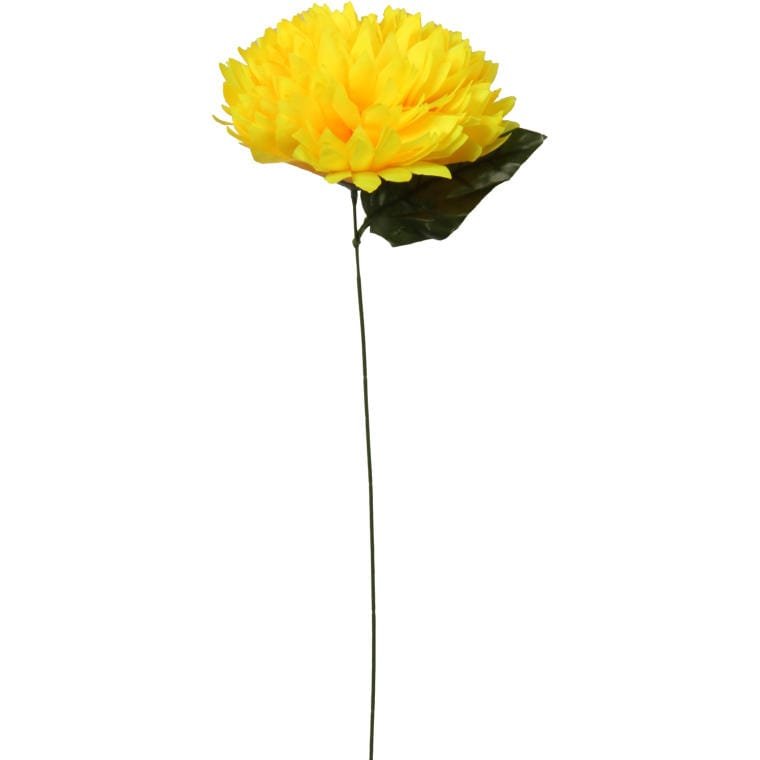Chryzantema pojedynka w kolorze żółtym 65 cm