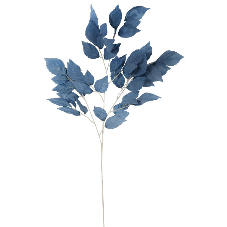 Gałązka Sztucznych Liści Beniamina 106 cm niebiesk
