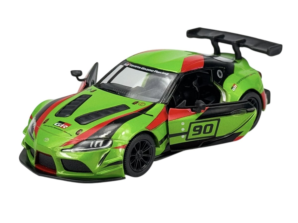 KINSMART TOYOTA GR SUPRA RACING CONCEPT ZIELONY #90 1:36 BEZ PUDEŁKA KT5421