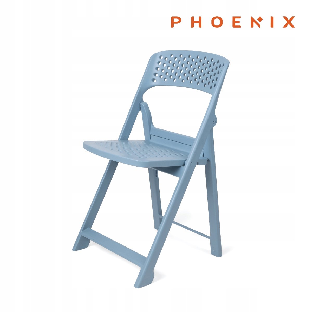 Phoenix Flap składane krzesło nowoczesny design MIAMI niebieski
