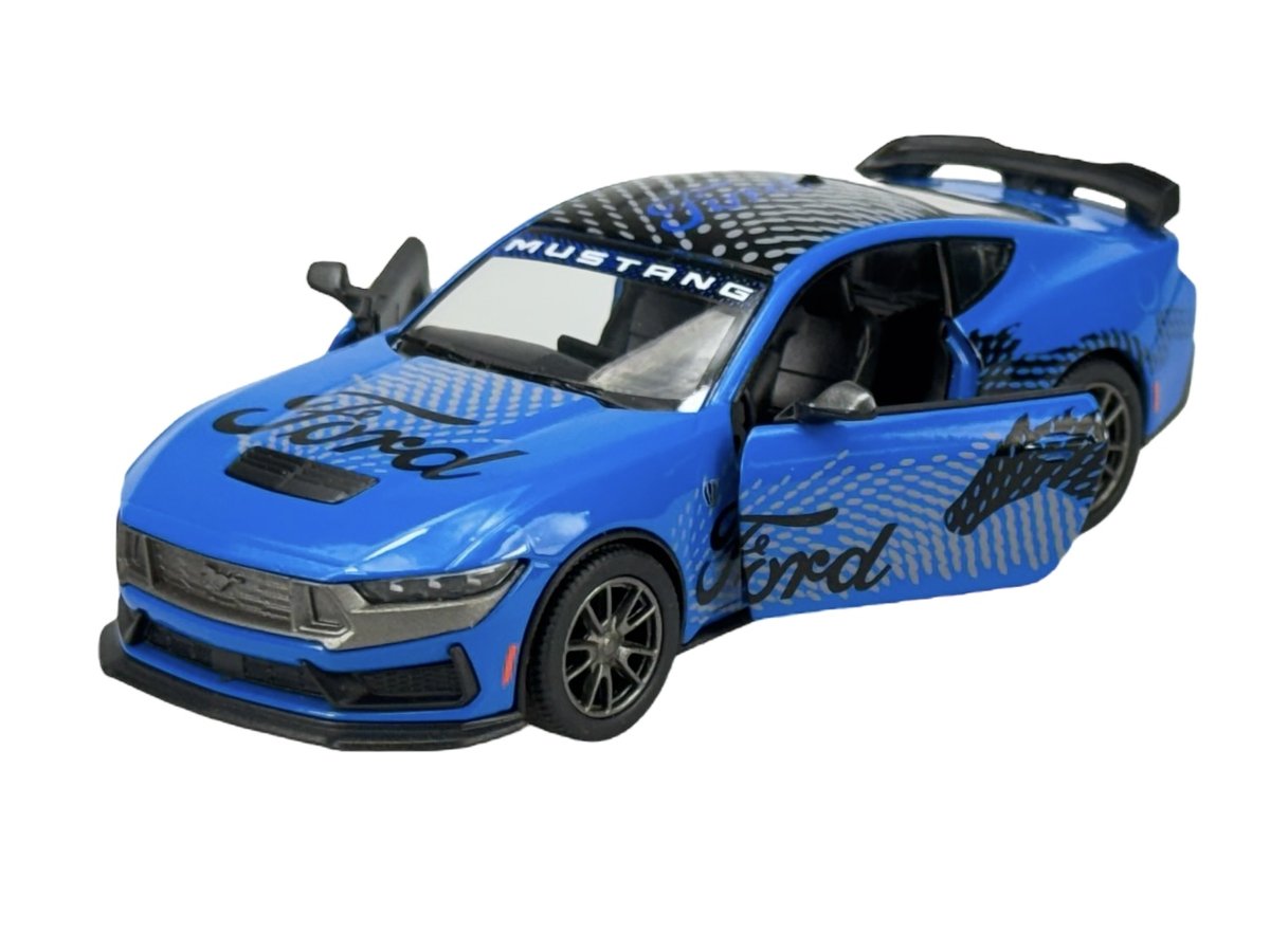 KINSMART 2024 FORD MUSTANG DARK HORSE NIEBIESKI 1:38 BEZ PUDEŁKA KT5455