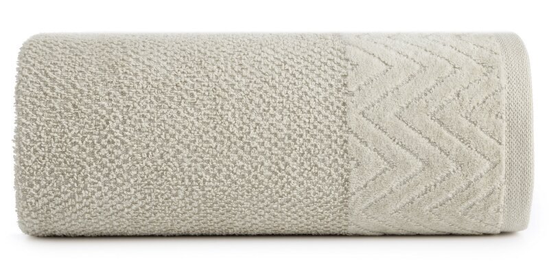 Ręcznik Loren 70x140 beżowy jasny 500g/m2 frotte Eurofirany