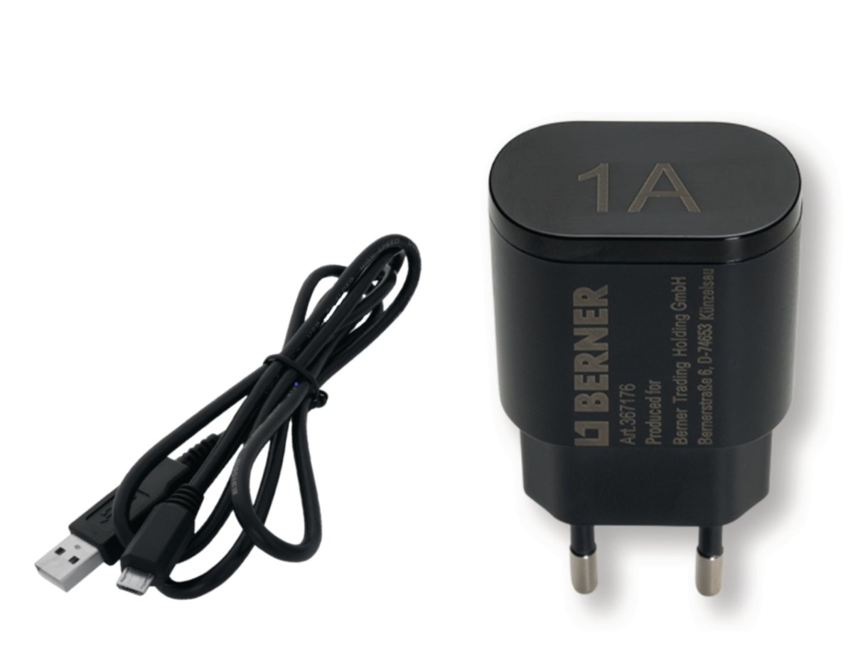 Ładowarka Berner z przewodem micro USB