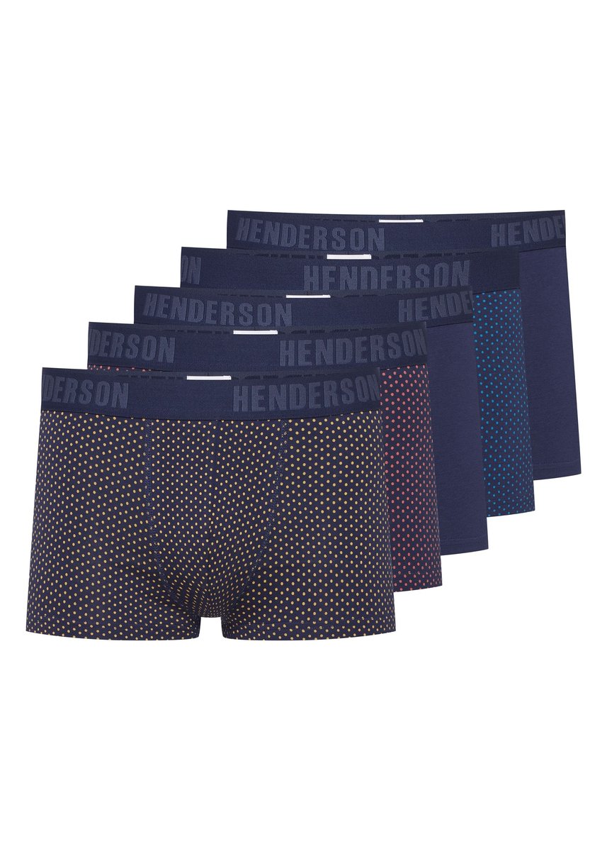 Bokserki Ozone Henderson 5-pak granatowy, niebieski, czerwony, beżowy 3XL