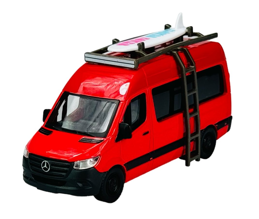 MAISTO MERCEDES-BENZ SPRINTER CAMPER CZERWONY 1:52 21236