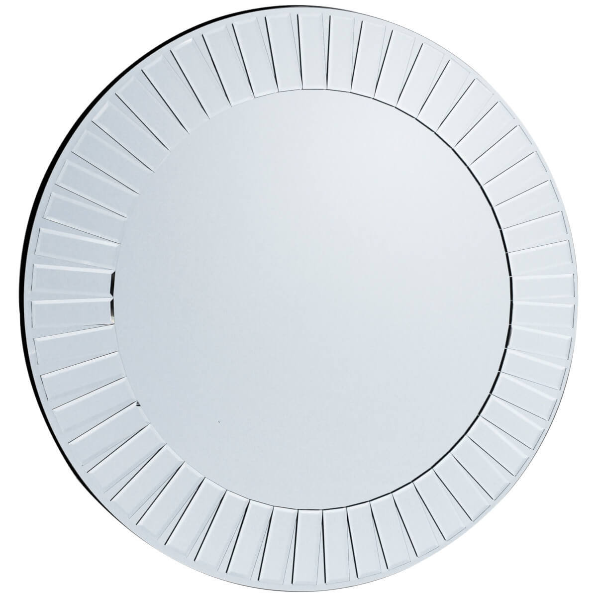 Okrągłe lustro Mondello 5055299468814 szklane do jadalni srebrne