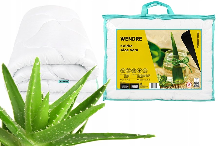 KOŁDRA ALOE VERA 220X200 ALOES MEDYCZNA POLSKA