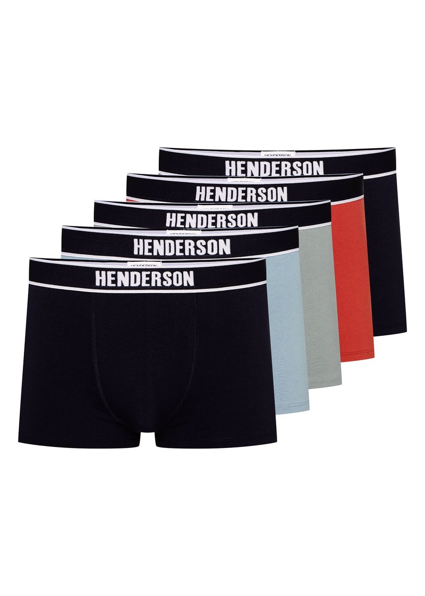 Bokserki Soon Henderson 5-pak granatowy, czerwony, błękitny, morski M