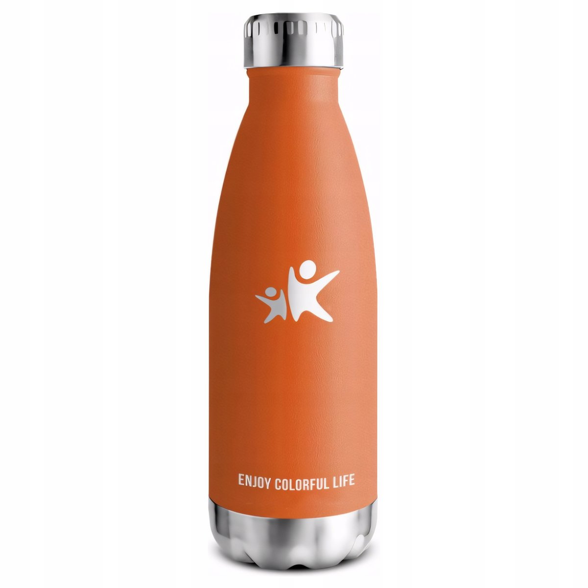 Termos Kubek Termiczny Na Kawę Herbatę Stalowy Szczelny Pomarańczowy 350Ml