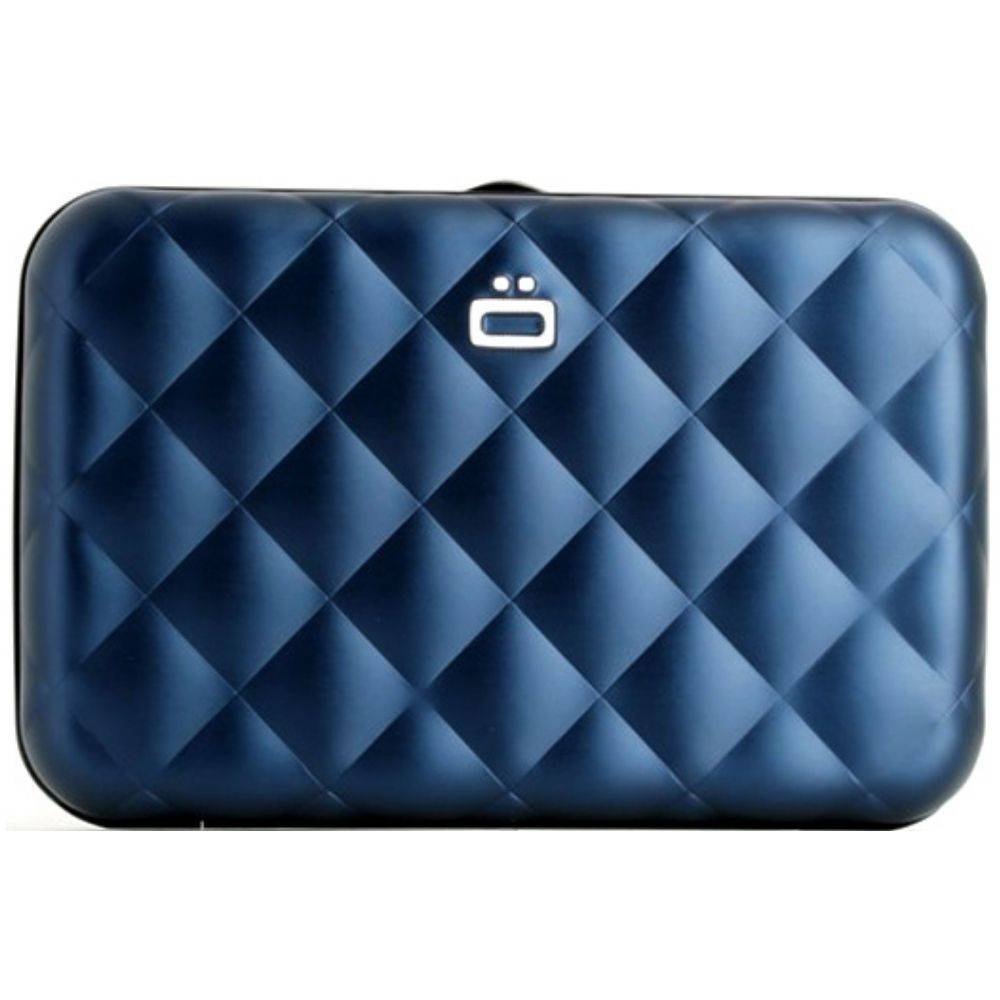 Portfel pikowany na karty Ogon Designs Quilted Button - navy blue