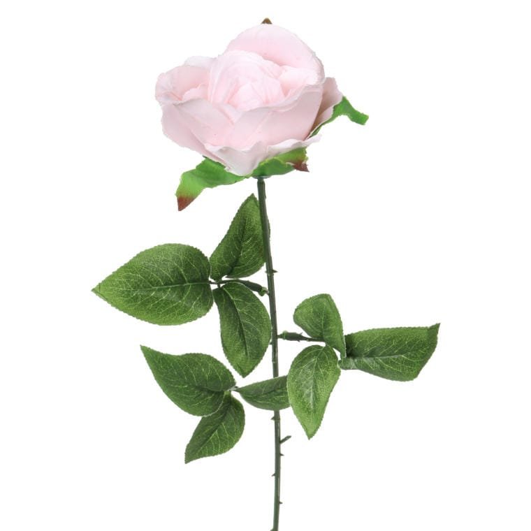 Róża w pąku, sztuczna, jasno-różowa, 70 cm.