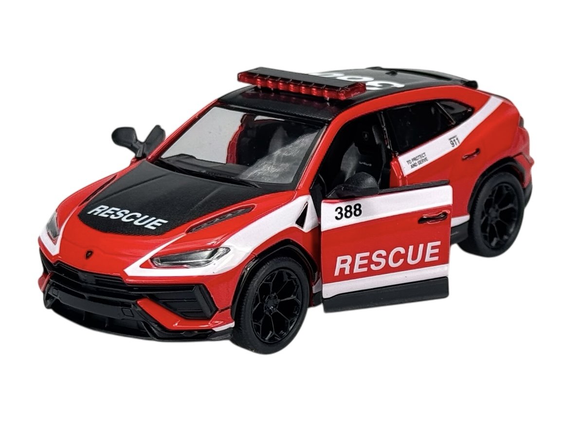 KINSMART LAMBORGHINI URUS PERFORMANTE RESCUE CAR 1:40 BEZ PUDEŁKA KT5447