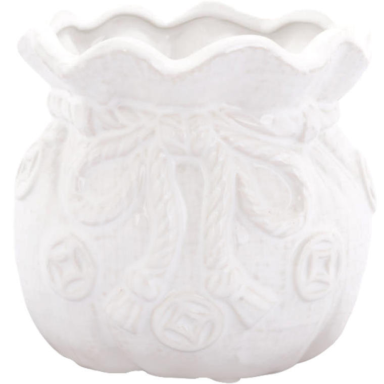 Ceramiczny Wazonik-Skarbonka Sakiewka w Kolorze Bi