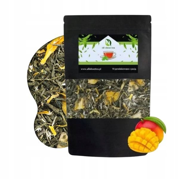 Herbata zielona MIRABELLA z mango liściasta 100 g