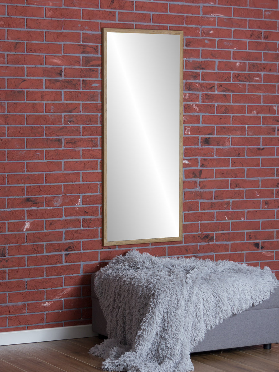 Lustro Profilmat 120x60 w wąskiej ramie DĄB GRAND PREMIUM