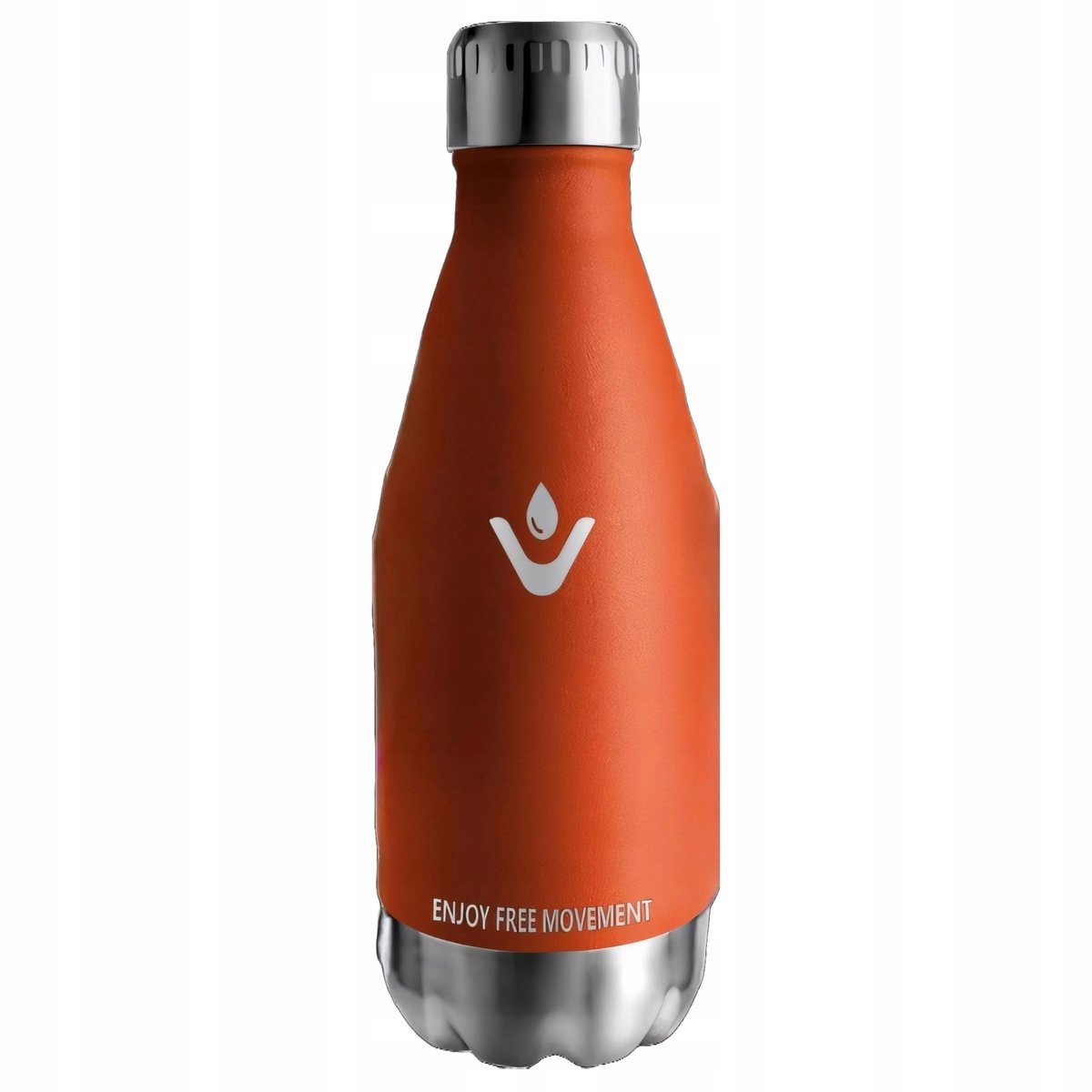 Kubek Termiczny Termos Na Kawę Herbatę Stalowy Szczelny Pomarańczowy 350Ml