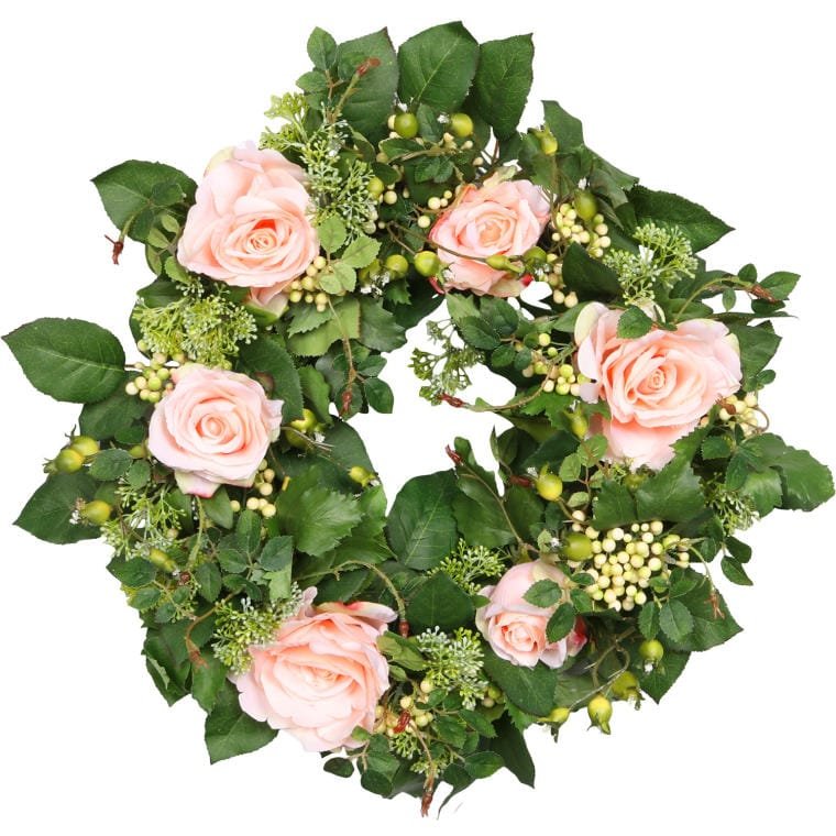 Kremowy Wianek Różany Romantyczna Kompozycja