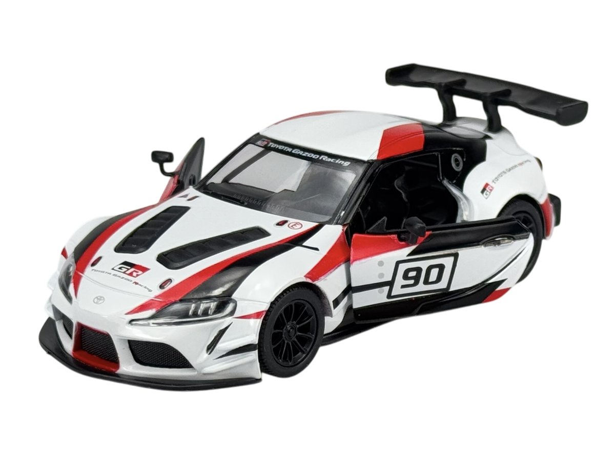 KINSMART TOYOTA GR SUPRA RACING CONCEPT BIAŁY #90 1:36 BEZ PUDEŁKA KT5421