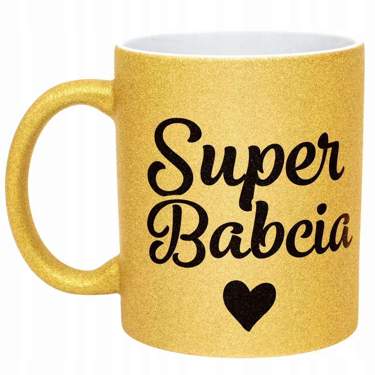 Złoty kubek brokatowy Dzień Babci Dla Babci Prezent Upominek