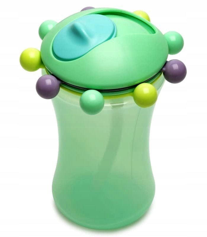 Melii Baby Sensoryczny bidon ze słomką 340ml Green