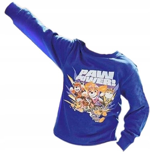 Paw Patrol bluza dziecięca bawełna niebieski rozmiar 128 (123 - 128 cm)