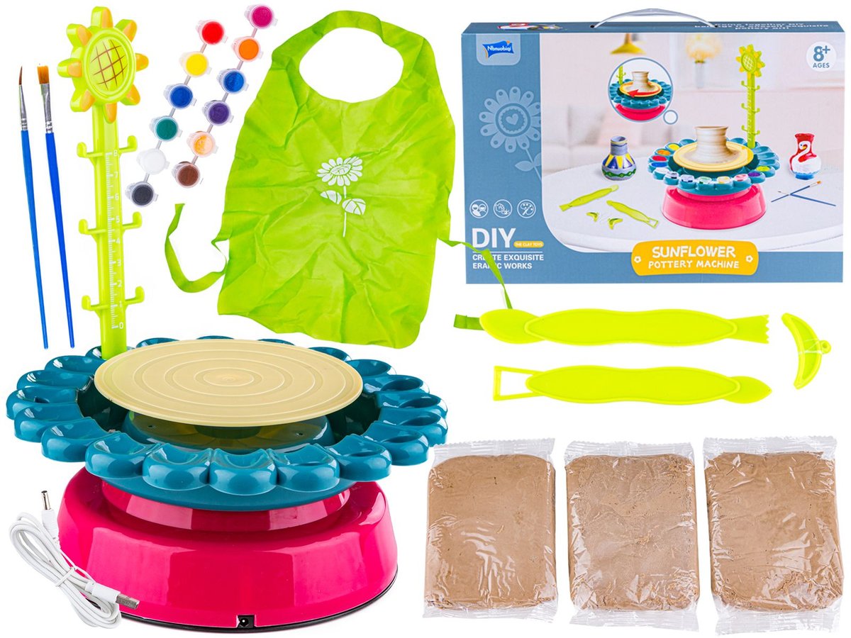 Zestaw Mały Artysta Koło Garncarskie Akcesoria