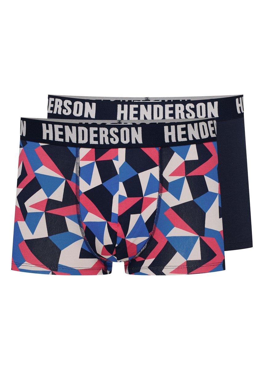 Bokserki Shield Henderson 2-pak navy, niebieski, czerwony XL