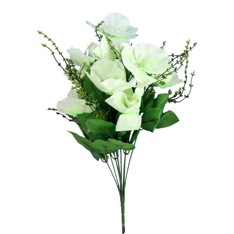 Bukiecik 10 Sztucznych Orchidei W Kolorze Białym O
