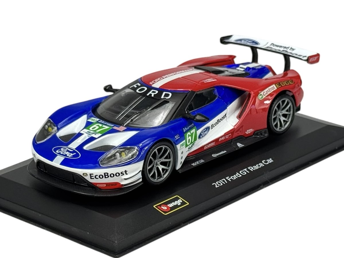 BBURAGO RACE 2017 FORD GT RACE CAR #67 1:32 41140