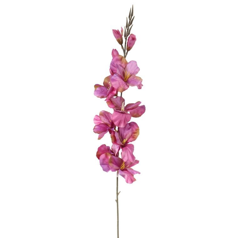 Różowy sztuczny kwiat Gladiola o długości 70 cm w