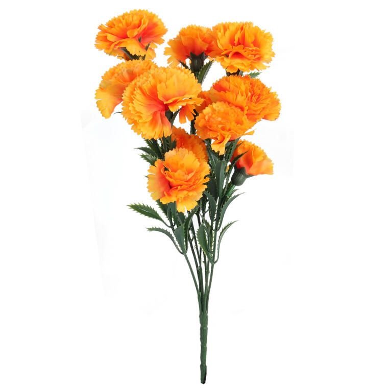 Goździki Bukiet 15 Kwiatów 42 Cm Kolor Pomarańczow