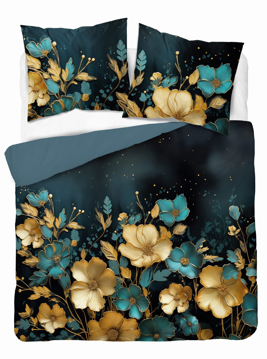 Pościel bawełniana Holland Collection 220x200 Kwiaty