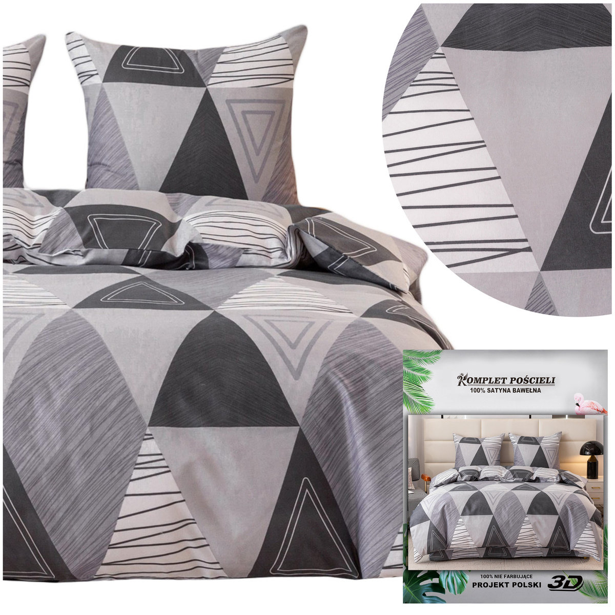 Pościel 160 x 200 4cz Satynowa Maria 3080