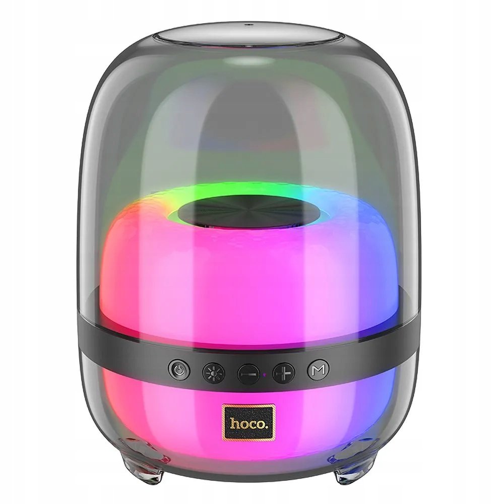 Głośnik bluetooth bezprzewodowy przenośny mobilny HOCO podświetlanie imprez