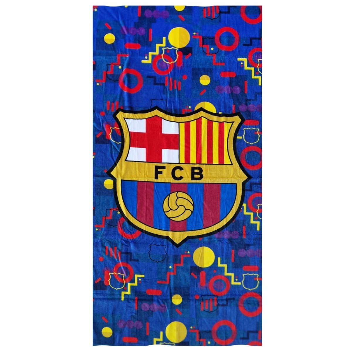 FC Barcelona ręcznik plażowy junior 70x140 cm beach towel mikrofibra 120066 wielokolorowy
