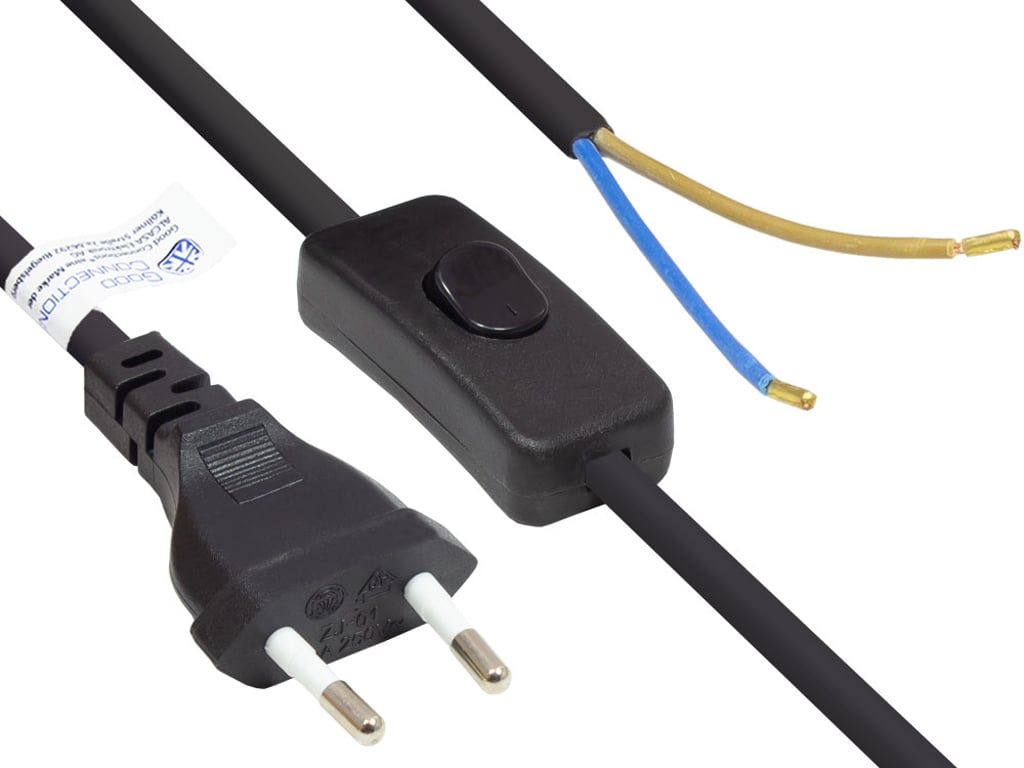 Alcasa P0386-S015 kabel zasilające Czarny 1,5 m Wtyczka zasilająca typu C P0386-S015