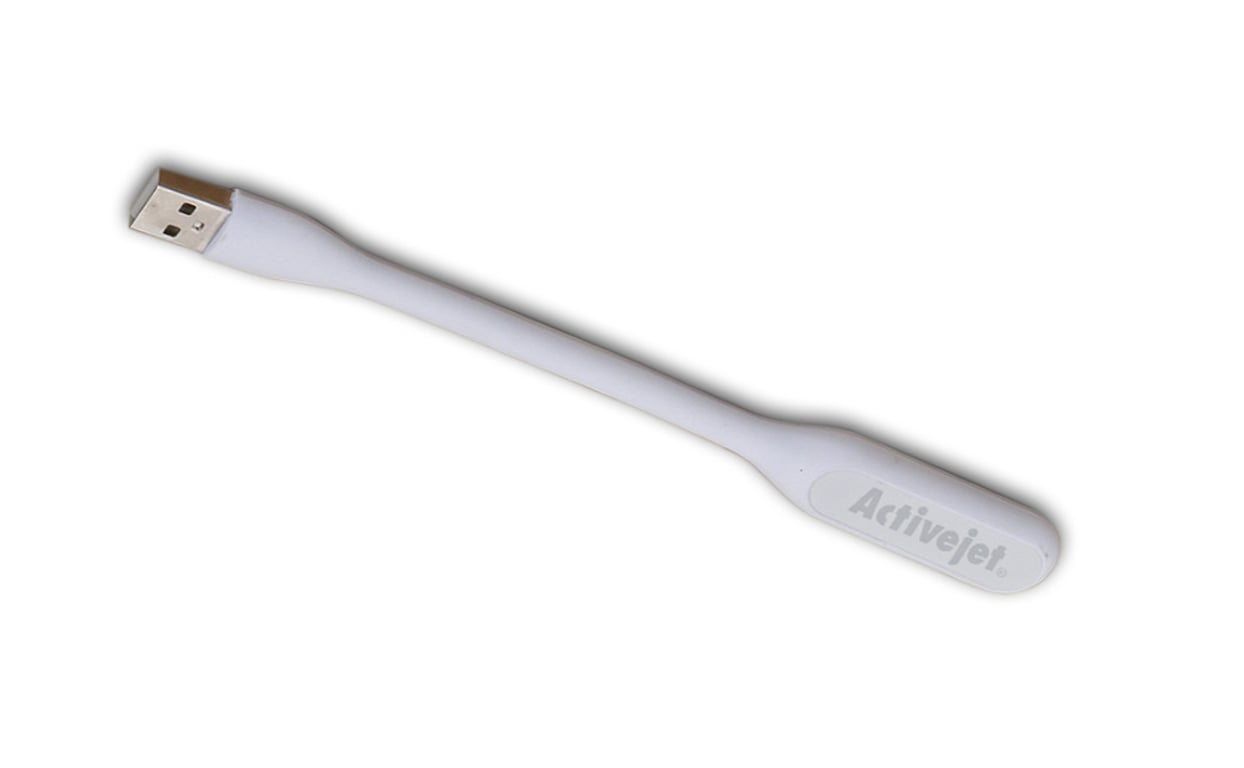 Activejet Lampka do komputera czytania USB 5V Biała