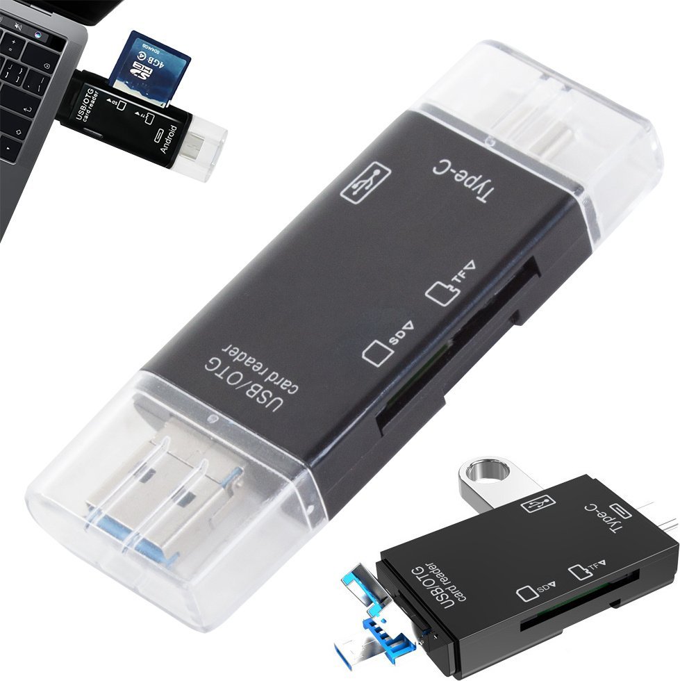 Czytnik Verk Czytnik kart sd microsd tf usb usb-c micro usb otg Czytnik kart sd microsd tf usb usb-c micro usb otg