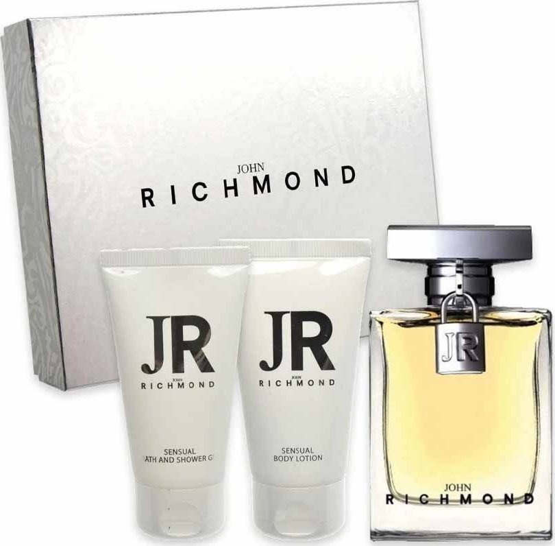 John Richmond Set John Richmond: John Richmond, Natural, Hydrating, Body Lotion, 50 ml + Black Metal, Natural, Cleansing, Shower Gel, 50 ml + John Richmond, Eau De Parfum, For Women, 100 ml For Women