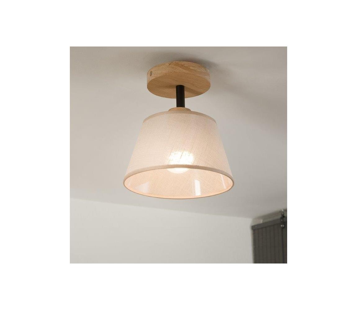 Brilagi - Żyrandol natynkowy ANTHONY 1xE14/60W/230V dąb/beżowy