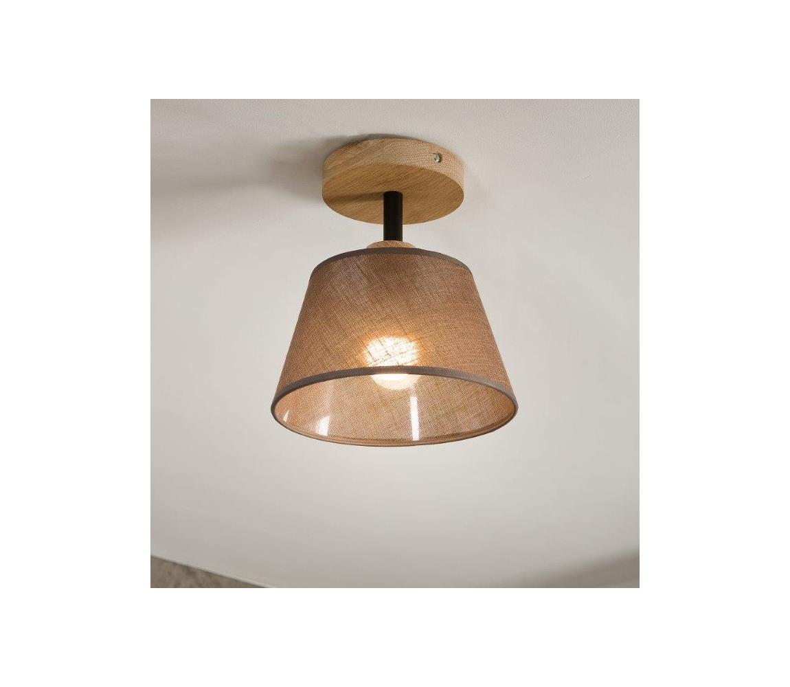 Brilagi - Żyrandol natynkowy ANTHONY 1xE14/60W/230V dąb/brązowy