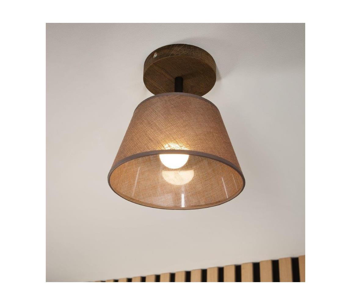Brilagi - Żyrandol natynkowy ANTHONY 1xE14/60W/230V dąb/brązowy