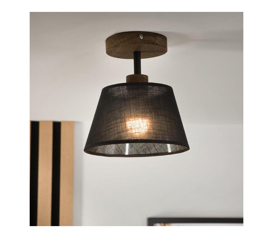 Brilagi - Żyrandol natynkowy ANTHONY 1xE14/60W/230V dąb/czarny