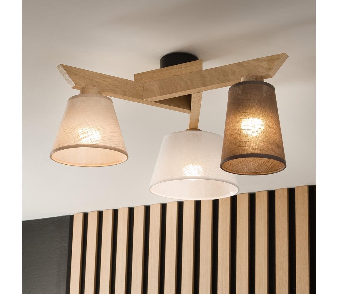 Brilagi - Żyrandol natynkowy ANTHONY 3xE14/40W/230V dąb