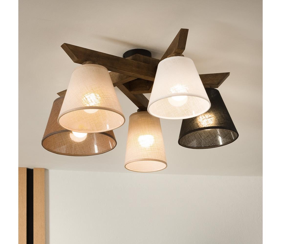 Brilagi - Żyrandol natynkowy ANTHONY 5xE14/40W/230V dąb