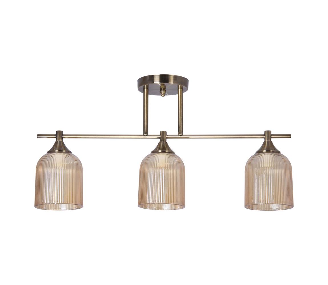 Żyrandol na drążku 3xE14/60W/230V mosiądz