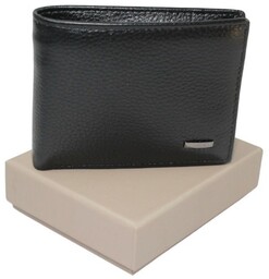 Portfel Męski Skórzany NICOLAS Skóra LicowaPoziomy Jedno Skrzydełko Suwak Na Bilon Sprężyna Na Banknoty 1009 11 x 9 x 2 [cm]